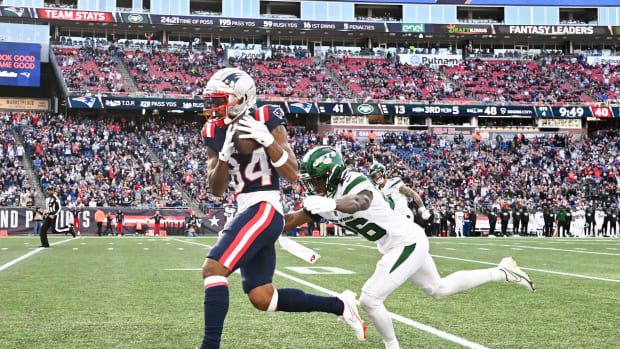 New England Patriots WR Kendrick Bourne scores against New York Jets